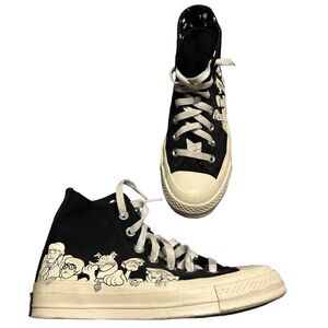 Converse Scooby Doo Black and White High Top Sneakers Size 5.5